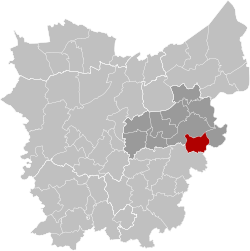 Lebbeke East-Flanders Belgium Map